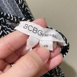 BCBGeneration  Shirred Waist Tribal Print Dress Black White Size XS Photo 9