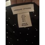 Adrienne Vittadini Women's Size Large Black With Polka Dots Wrap A/ruffle Skirt Photo 8