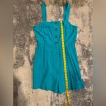 Nine West  NWT Blue Button-Front Romper Photo 7