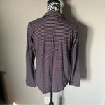 Marine layer  Long Sleeve Striped Top soft medium collared polo Photo 4