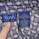 Disney Vintage  Winnie The Pooh Womens Purple Eeyore Long Sleeve Button Down Med‎ Photo 3