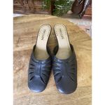 Two Lips LIA Black Leather Kitten Heel Mules Women’s Size 7.5M Made in Brazil Photo 6