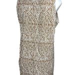 Made With Love Paisley Colorblock Print Sleeveless Boho Shift Mini Dress Size M Brown Size M Photo 2