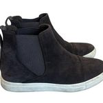Vince Newlyn Suede Leather Pull-on Booties High Top Sneakers Grey Size 7 Women's Photo 0
