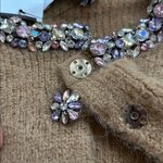 Self Portrait jeweled cardigan. S Tan Photo 8