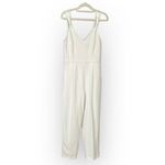 French Connection Anana Whisper Jumpsuit Women's 6 Off White Sleeveless Ankle Photo 2