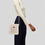 Coach  LEATHER CROSSBODY BAG Cream and White Photo 3
