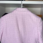EXPRESS  Tweed Cropped Short Sleeve Blazer in Souvenir Pink Photo 10