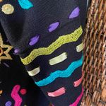 One size fits many//Vintage 90s Novelty Short Sleeve Cardigan Sweater Black Size M Photo 3