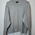 J.Crew Grey Crew Neck Puff Shoulder and Peasant Sleeve Sweater Size Extra Large Photo 0