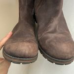 Clarks  Marana Trudy Brown Leather Knee High Low Heel Tall Boots, Sz 9.5 Photo 10