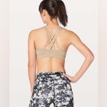 Lululemon  Energy Sports Bra Tan Color Size 10 Padded Photo 1