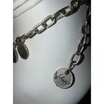Anne Klein Vintage Italian Votaré - Silver‎ Tone Flat Charmed Necklace Photo 2