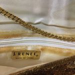 Vintage J. Renee Gold Sequin Clutch Handbag Chain Strap Evening Bag Photo 6