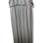Ralph Lauren Lauren Metallic Knit Flutter Cold-Shoulder Maxi Evening Gown Photo 7