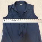 Akris Punto 6 cotton ruffle sleeveless button front blouse top TS 2959 Photo 3