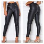 White Fox Boutique  - Acting Out Pants in Black with Silver Photo 1