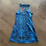 Lululemon Blue Snake Print Racerback Dress Sz 2 Photo 1