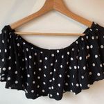 House of Harlow 1960 x Revolve Polka Dot Blouse Small Black Photo 4