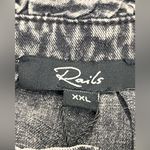 Rails  Camille Womens Size XXL Black‎ Acid Wash Long Sleeve Top Shirt Blouse NEW Photo 3