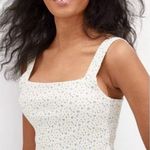 American Eagle AE Outfitters Floral Ribbed Tank Top Photo 0