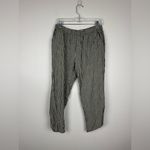 Marine layer Allison Dolphin Hem Striped Elastic Waist Pull On Pants Sz L Photo 2