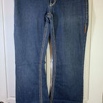 Bongo  Jeans Size 7 Women's Boot Cut Embroidered Blue Denim Y2K Festival Western‎ Photo 0