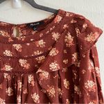 Madewell  Blouse Ladder-Trim Ruffle Top in Homestead Bouquet Sz S GUC Photo 9