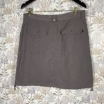 Woolrich Women's Outdoor Utility Skirt Size 12 Gray Cargo Pockets Hiking Trail Photo 3