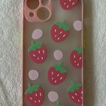 Pink Strawberry iPhone 13 Case Photo 0