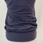 Lululemon No Limits Layered Sports Bra Loose Fit Tank Top Cadet Blue Stripe Sz 4 Photo 12