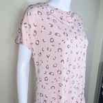 Heimish USA Pink Leopard Spot Crewneck Twist Hem Top Size 2X Photo 1