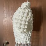 SheIn NWOT Bubble Patch Work Lettuce Trip Cropped Short-Sleeve Top Photo 5