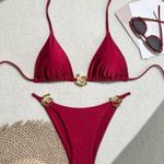Wild Fable  Chic Red Bikini Set Photo 0