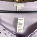 Full Tilt Babydoll Top XS Coquette Romantic Y2K Floral 90 Ribbed Purple Knit New Photo 6