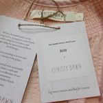 Christy Dawn NWT The Goldie in Petal Lace Seersucker Striped Maxi Dress L Photo 5