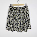 Tiare Hawaii  Skirt Floral Mini Black Yellow White Size M/L Photo 1