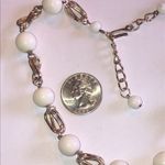Germany Elegant White and Light Gold Tone Women's Vintage Necklace Photo 2