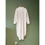 Maeve Anthropologie  The Soren Poplin Cotton Midi Shirt Dress White Size XL Photo 5