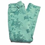 Denim Blvd Flower Skinny Jeans, Green, Juniors 5 Photo 1