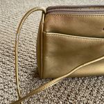 Etienne Aigner Leather Crossbody in Metallic Gold Photo 9