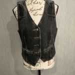 Universal Threads Universal Thread Charcoal Denim Vest Size 10 Photo 7