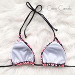 🆕Hot Pink Heart Bikini Top Size M Photo 3