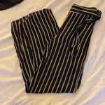 AQUA Black and White Flowy Striped Pants Photo 1