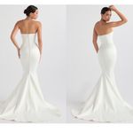 House Of CB HOUSE‎ OF CB size M  'Giselle' Ivory Satin Strapless Bridal Gown NWOT size M Photo 5