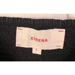 XIRENA Issa Puff Sleeve Square Neckline Crop Smocked Top Women’s Size Small Black Photo 4
