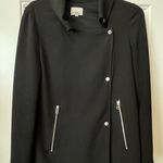 Aritzia Wilfred Mayet Japanese
Crepe Moto Jacket Size Extra Small Black Photo 0