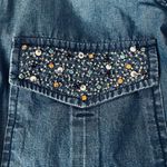 ZARA Puffy Sleeve Denim Button Down Tunic Dress Blue Size XSmall Photo 2