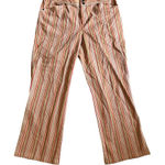 Sigrid Olsen  SO Blue Women's Striped Cropped Pants Size 10 Vintage‎ Photo 0