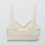 ZARA NWT Crocheted Bralette Photo 1